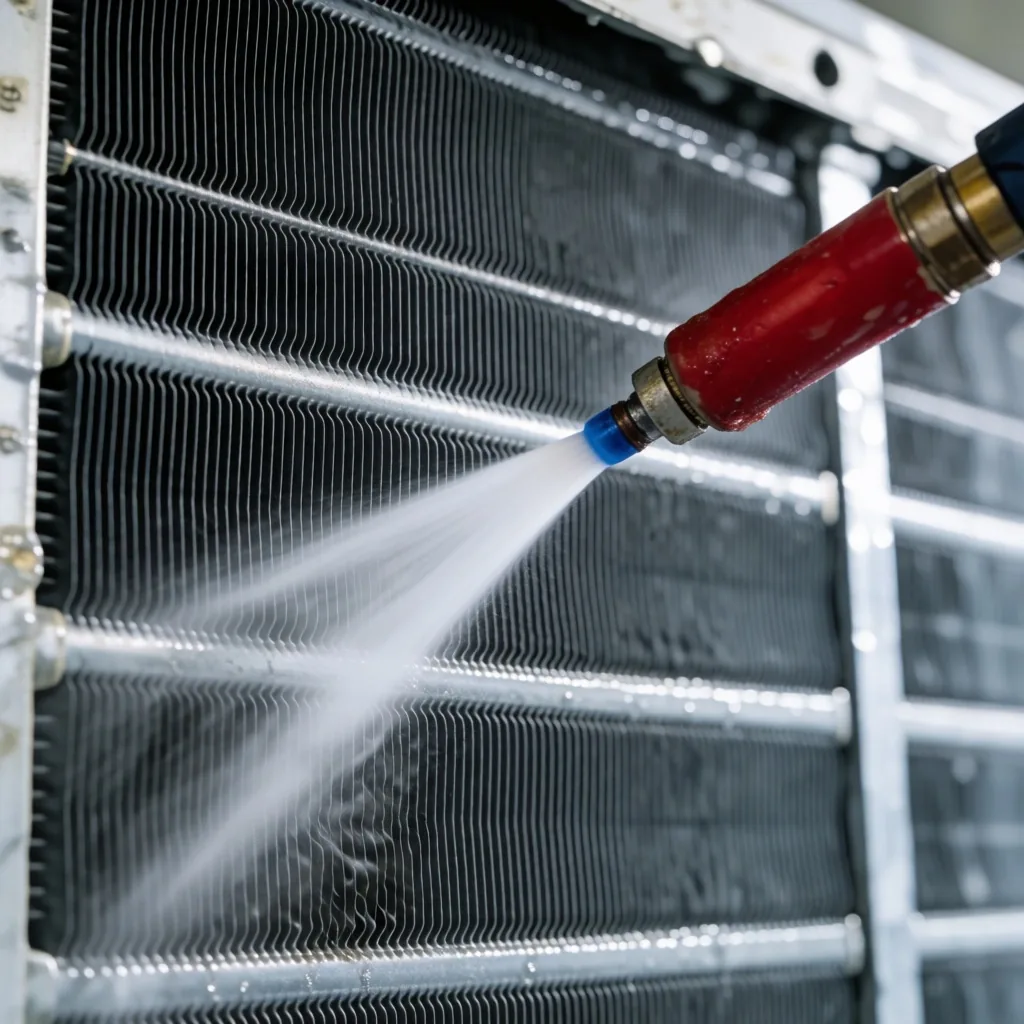 Czyszczenie parownika klimatyzacji pompą ciśnieniową